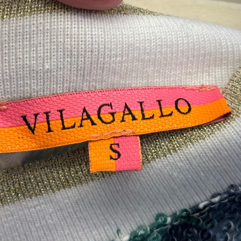 Vilagallo Sequined Top